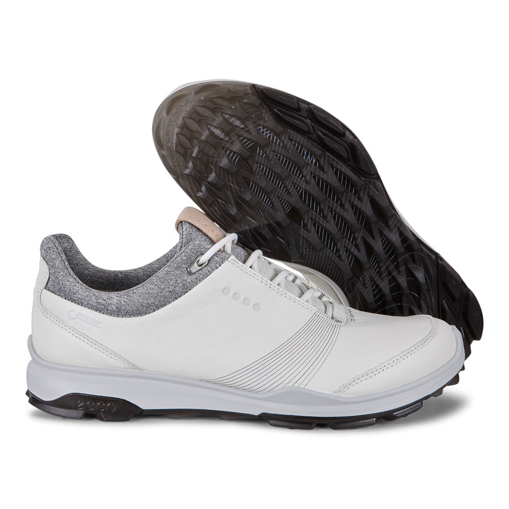Womens Golf Shoes - ECCO Biom Hybrid 3 Gtx - White - 8914VASZF